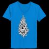 Ladies’  Junior Fine Jersey V-Neck Longer Length T-Shirt Thumbnail