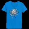 Ladies’  Junior Fine Jersey V-Neck Longer Length T-Shirt Thumbnail