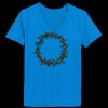 Ladies’  Junior Fine Jersey V-Neck Longer Length T-Shirt Thumbnail