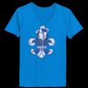 Ladies’  Junior Fine Jersey V-Neck Longer Length T-Shirt Thumbnail