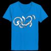 Ladies’  Junior Fine Jersey V-Neck Longer Length T-Shirt Thumbnail