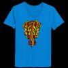 Ladies’  Junior Fine Jersey V-Neck Longer Length T-Shirt Thumbnail