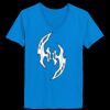 Ladies’  Junior Fine Jersey V-Neck Longer Length T-Shirt Thumbnail