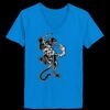 Ladies’  Junior Fine Jersey V-Neck Longer Length T-Shirt Thumbnail