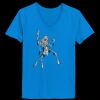 Ladies’  Junior Fine Jersey V-Neck Longer Length T-Shirt Thumbnail