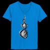 Ladies’  Junior Fine Jersey V-Neck Longer Length T-Shirt Thumbnail