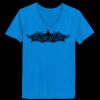 Ladies’  Junior Fine Jersey V-Neck Longer Length T-Shirt Thumbnail