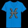 Ladies’  Junior Fine Jersey V-Neck Longer Length T-Shirt Thumbnail