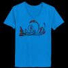 Ladies’  Junior Fine Jersey V-Neck Longer Length T-Shirt Thumbnail