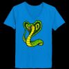 Ladies’  Junior Fine Jersey V-Neck Longer Length T-Shirt Thumbnail