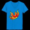 Ladies’  Junior Fine Jersey V-Neck Longer Length T-Shirt Thumbnail