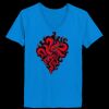 Ladies’  Junior Fine Jersey V-Neck Longer Length T-Shirt Thumbnail