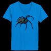 Ladies’  Junior Fine Jersey V-Neck Longer Length T-Shirt Thumbnail