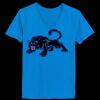 Ladies’  Junior Fine Jersey V-Neck Longer Length T-Shirt Thumbnail