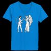 Ladies’  Junior Fine Jersey V-Neck Longer Length T-Shirt Thumbnail