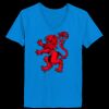 Ladies’  Junior Fine Jersey V-Neck Longer Length T-Shirt Thumbnail