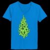 Ladies’  Junior Fine Jersey V-Neck Longer Length T-Shirt Thumbnail
