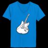 Ladies’  Junior Fine Jersey V-Neck Longer Length T-Shirt Thumbnail