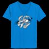 Ladies’  Junior Fine Jersey V-Neck Longer Length T-Shirt Thumbnail