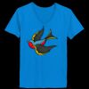Ladies’  Junior Fine Jersey V-Neck Longer Length T-Shirt Thumbnail