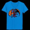 Ladies’  Junior Fine Jersey V-Neck Longer Length T-Shirt Thumbnail