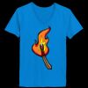 Ladies’  Junior Fine Jersey V-Neck Longer Length T-Shirt Thumbnail