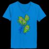 Ladies’  Junior Fine Jersey V-Neck Longer Length T-Shirt Thumbnail