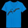Ladies’  Junior Fine Jersey V-Neck Longer Length T-Shirt Thumbnail