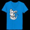 Ladies’  Junior Fine Jersey V-Neck Longer Length T-Shirt Thumbnail
