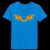 Ladies’  Junior Fine Jersey V-Neck Longer Length T-Shirt Thumbnail