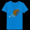 Ladies’  Junior Fine Jersey V-Neck Longer Length T-Shirt Thumbnail