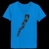 Ladies’  Junior Fine Jersey V-Neck Longer Length T-Shirt Thumbnail