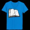 Ladies’  Junior Fine Jersey V-Neck Longer Length T-Shirt Thumbnail