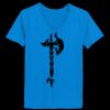 Ladies’  Junior Fine Jersey V-Neck Longer Length T-Shirt Thumbnail
