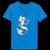 Ladies’  Junior Fine Jersey V-Neck Longer Length T-Shirt Thumbnail