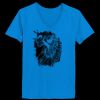 Ladies’  Junior Fine Jersey V-Neck Longer Length T-Shirt Thumbnail
