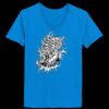Ladies’  Junior Fine Jersey V-Neck Longer Length T-Shirt Thumbnail