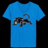 Ladies’  Junior Fine Jersey V-Neck Longer Length T-Shirt Thumbnail
