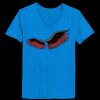 Ladies’  Junior Fine Jersey V-Neck Longer Length T-Shirt Thumbnail