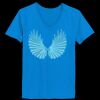 Ladies’  Junior Fine Jersey V-Neck Longer Length T-Shirt Thumbnail