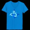 Ladies’  Junior Fine Jersey V-Neck Longer Length T-Shirt Thumbnail