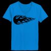 Ladies’  Junior Fine Jersey V-Neck Longer Length T-Shirt Thumbnail