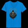Ladies’  Junior Fine Jersey V-Neck Longer Length T-Shirt Thumbnail