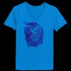 Ladies’  Junior Fine Jersey V-Neck Longer Length T-Shirt Thumbnail