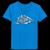 Ladies’  Junior Fine Jersey V-Neck Longer Length T-Shirt Thumbnail