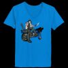 Ladies’  Junior Fine Jersey V-Neck Longer Length T-Shirt Thumbnail