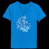 Ladies’  Junior Fine Jersey V-Neck Longer Length T-Shirt Thumbnail