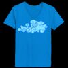 Ladies’  Junior Fine Jersey V-Neck Longer Length T-Shirt Thumbnail