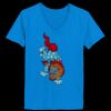 Ladies’  Junior Fine Jersey V-Neck Longer Length T-Shirt Thumbnail