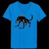 Ladies’  Junior Fine Jersey V-Neck Longer Length T-Shirt Thumbnail